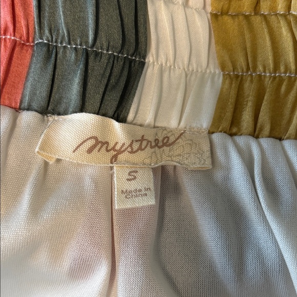 Mystree Multicolor Striped A-Line Skirt - Picture 3 of 3